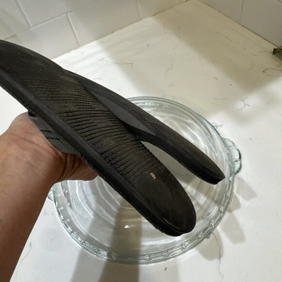 Man Rainbow Leather Single Layer Wide Strap with Arch Black Size: 9.5-10.5 - Picture 9 of 10